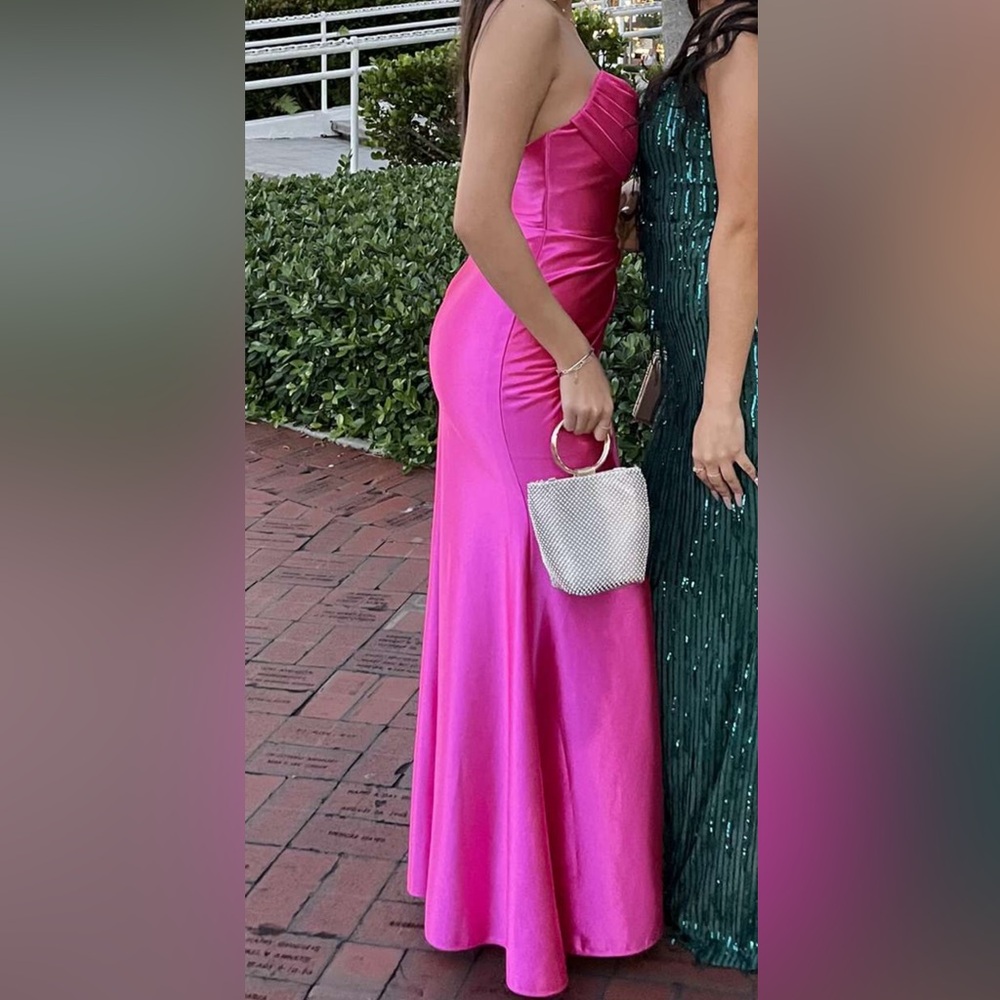 Maxi dress gown prom dress pink